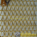 Decorative Spiral Weave Mesh Architectural Conveyor Belt